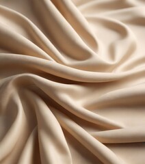 Obraz premium Soft beige cotton fabric texture with a subtle sheen , natural look, natural fiber, fabric texture