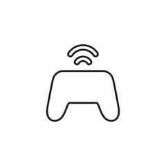 Wireless game controller icon vector sign