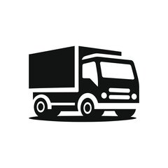 transport truck, delivery truck, or lorry vector illustration icon