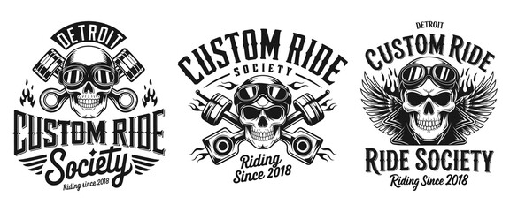 Join the "Custom Ride Society" with our edgy T-shirt design! Featuring a powerful skull and engine graphic, this design embodies the spirit of motorcycle culture and the thrill of the open road since 