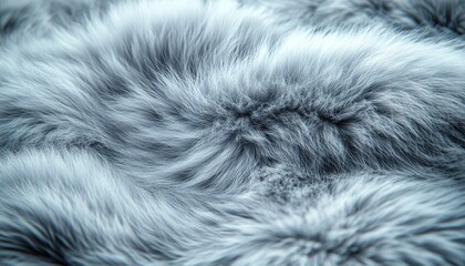 Obraz premium Gray Fur Texture Soft Fluffy Background