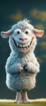 The shhep with the insane smile