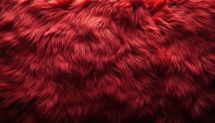 Fototapeta premium Deep Red Fur Texture Background Image