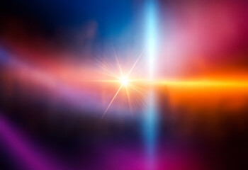 Abstract background with a grainy gradient of blue, pink, and purple.