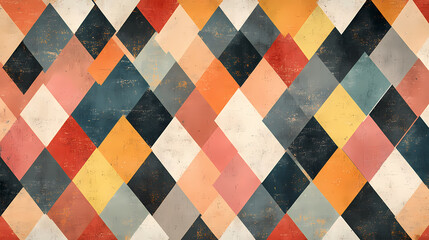 Abstract Geometric Color Art