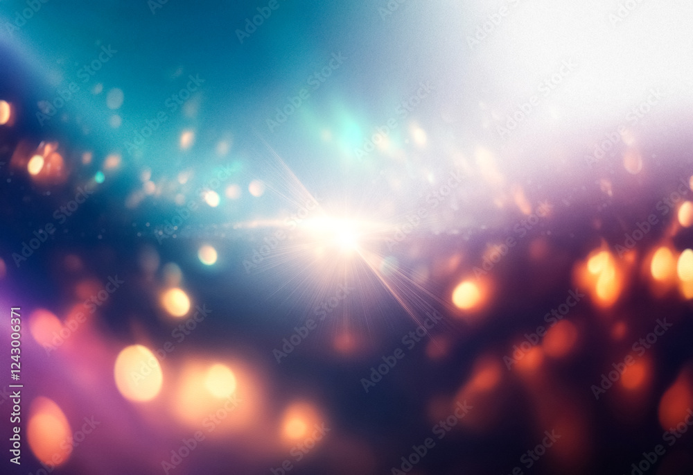 Poster an abstract blue, purple and white gradient background with a grainy texture.