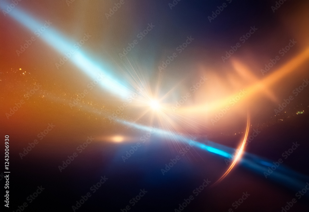 Poster Abstract background of a dark purple to light brown gradient with a grainy texture.