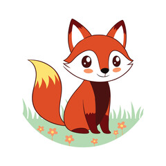 a fox with a fiery red and orange coat.