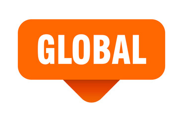 global sticker. global sign on transparent background