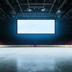 A vibrant scoreboard glowing in a packed arena