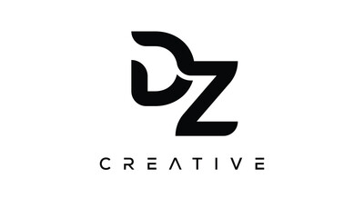 EZ letter logo creative modern  alphabet joined logo