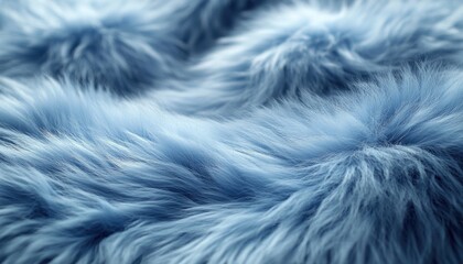 Obraz premium Soft Blue Fur Texture Abstract Background