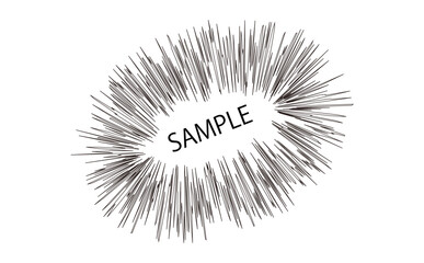 インパクトのある集中線（Focusing Line）
