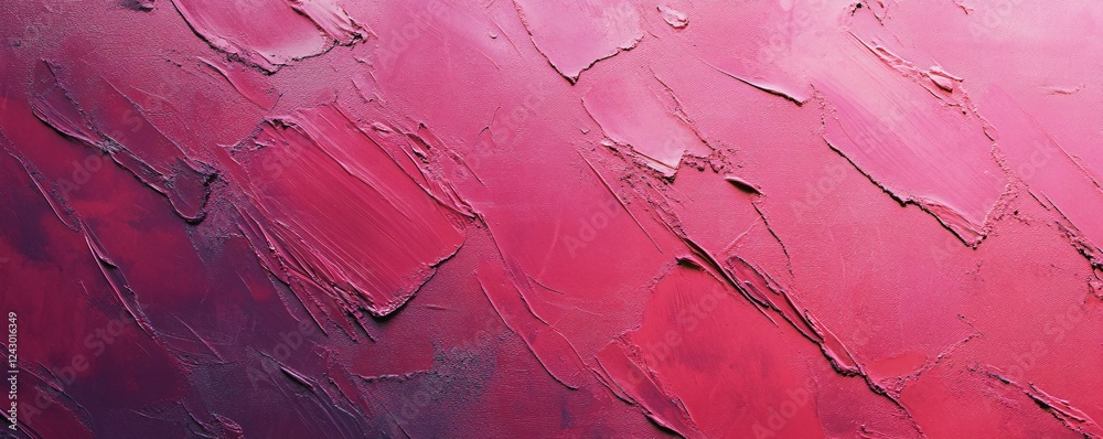 Poster pink paint texture background with brush strokes showing artistic technique