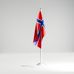 Norway national desktop flag 3d image