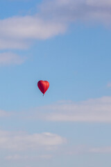 hot air Heart shape ballooning flying