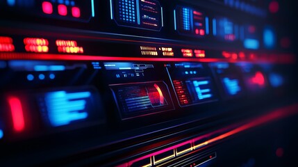 Naklejka premium Industry 4.0 is reshaping retail warehouses by digitizing and visualizing goods insights