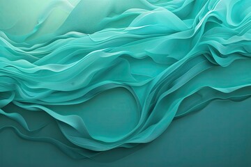 Obraz premium Cheerful Gradient Noise Background in Refreshing Teal Tones for Summer Advertising