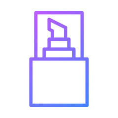 Modern Perfume Bottle Gradient Icon Design