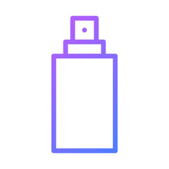 Minimalist Gradient Spray Bottle Illustration