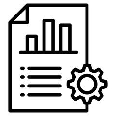 Management Reports  Icon Element For Design