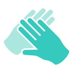 Green clean hands element transparent png