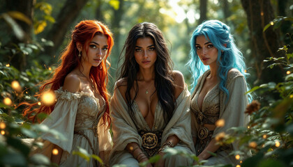 Fototapeta premium two young women in the city