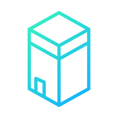 Minimalist Kaaba Illustration Gradient Style