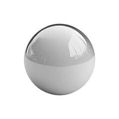 3d sphere isolated on white