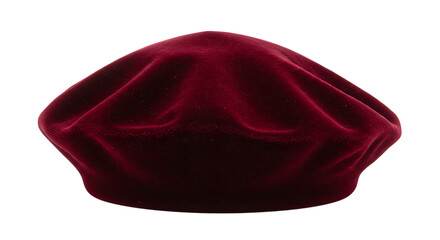 Luxurious Velvet Beret Burgundy Red Womens Hat Fashion