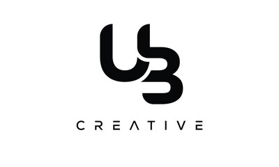 UB letter logo creative modern  alphabet joined logo