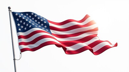 Obraz premium Memorial Day Animation - American Flag, Honor, 4K