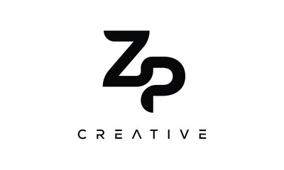 ZP letter logo creative modern  alphabet joined logo