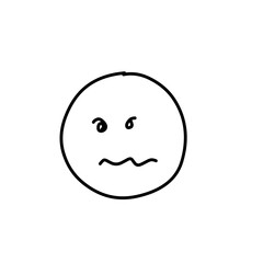 hand drawn cartoon face