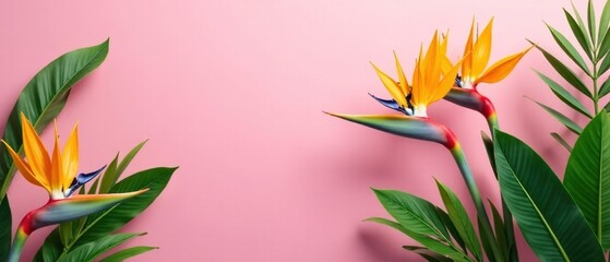 Tropical Paradise Bloom - Lush Bird of Paradise