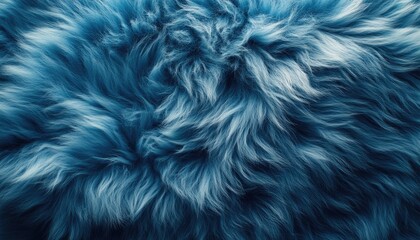 Obraz premium Textured Blue Fur Abstract Background Image