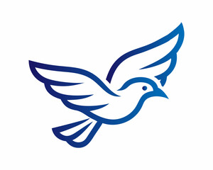 Elegant Silhouette of a Soaring Bird