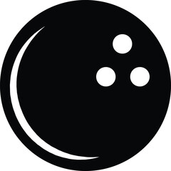 Bowling ball icon - Solid style