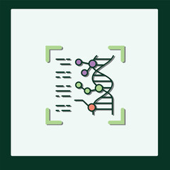 DNA Icon: Genetic Code Visualization and Analysis