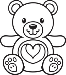 Obraz premium Teddy bear logo icon vector illustration design
