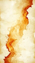 An abstract watercolor design featuring flowing orange and beige hues, creating a warm and harmonious composition ideal for backgrounds or artistic projects.