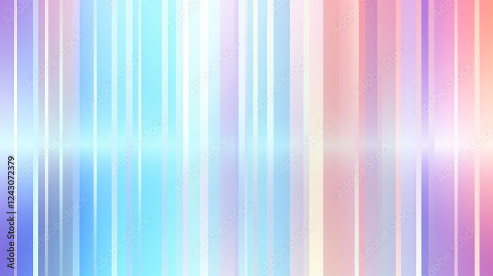 Poster An abstract geometric vignette for lettering with a white horizon and futuristic gradient background design.

