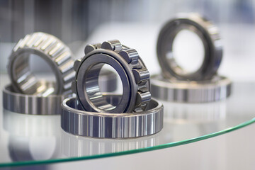 Bearings on the showroom stand. Industry