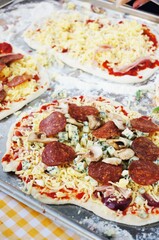 Home made pizza.