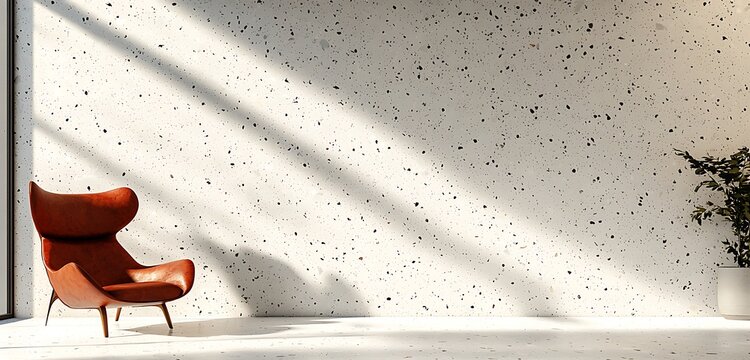 Walk on a virtual white wall where texture noise meets overlay patterns in terrazzo flooring, presenting a polished stone pattern ideal for sophisticated background designs.