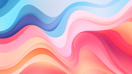 An abstract pastel color background with blue, pink, and orange tones, perfect for technology displays.

