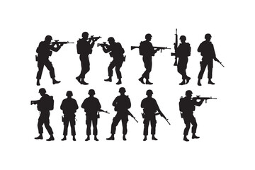 Salute Army Silhouette Bundle