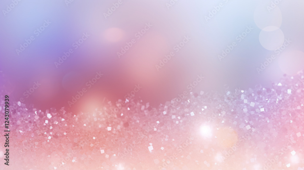 Leinwandbilder a blurred pastel gradient background with sparkles, creating a soft, elegant atmosphere for tech pre
