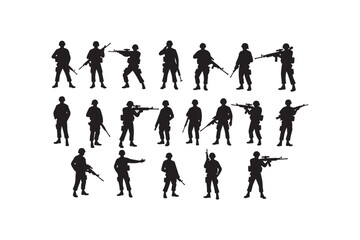 Salute Army Silhouette Bundle