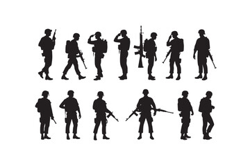 Salute Army Silhouette Bundle